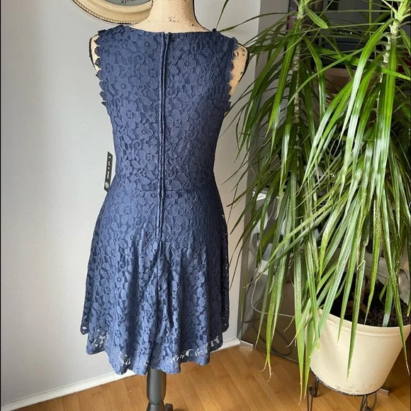 NWT Summer Blue Lace Dress,  As U Wish, - Picture 2 of 6